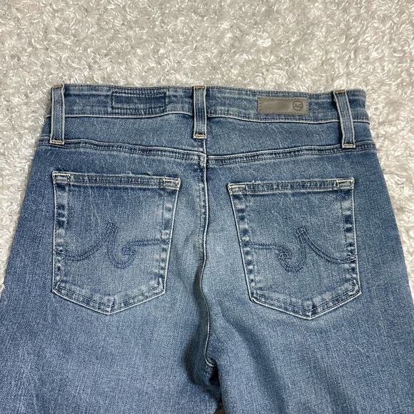 AG Adriano Goldschmied Farrah Skinny Ankle Highrise Jeans Blue Sz 27 - Picture 4 of 13